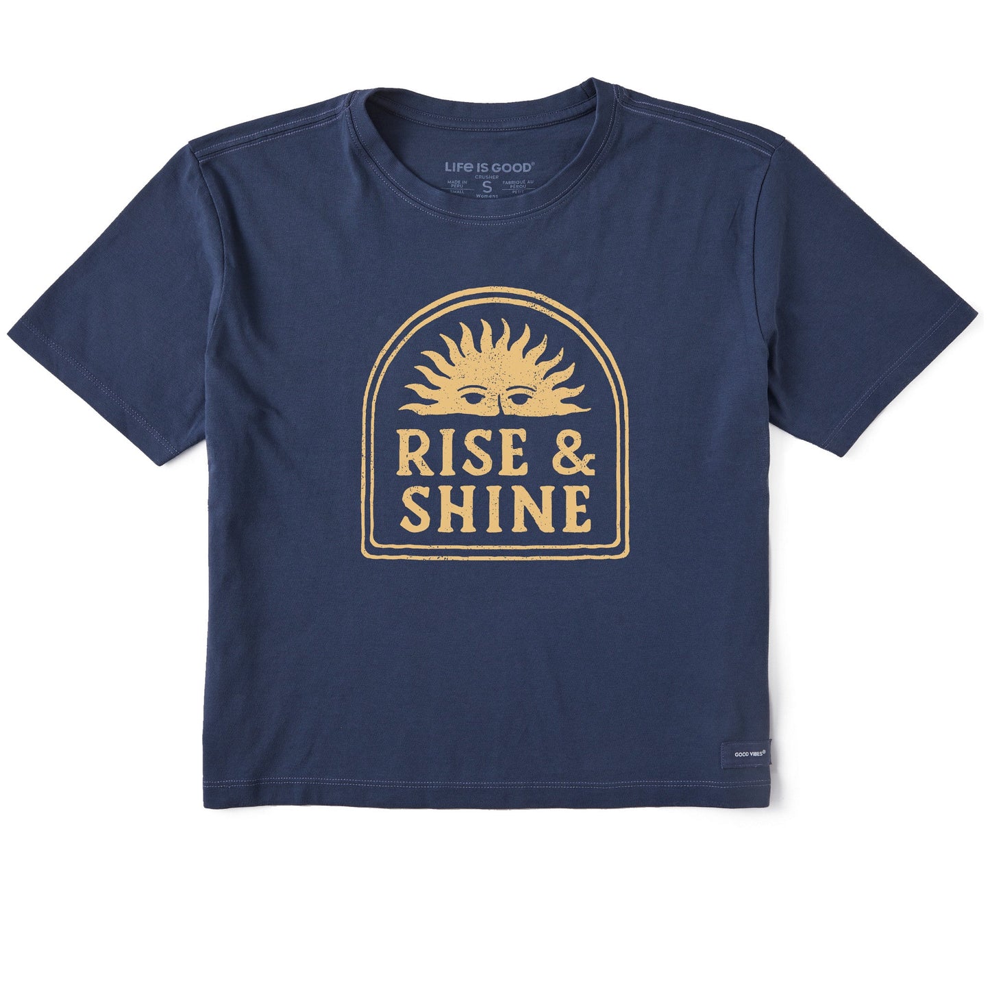 Women's Rise & Shine Sun Short Sleeve Crusher Boxy Tee