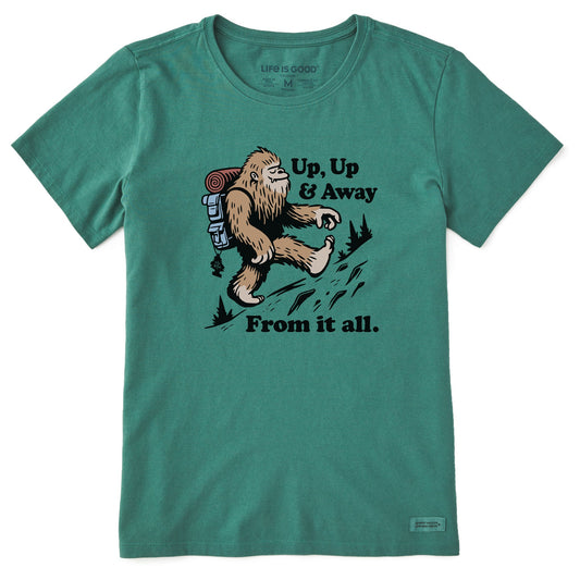 Women's Up Up & Away Bigfoot Short Sleeve Crusher Tee