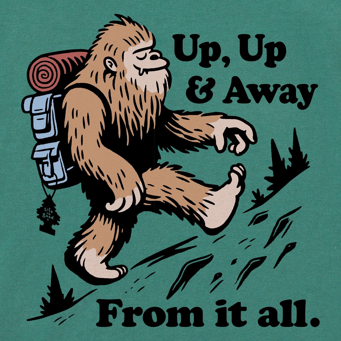 Women's Up Up & Away Bigfoot Short Sleeve Crusher Tee