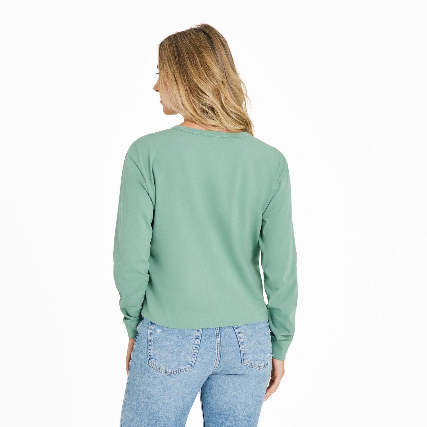 Women's Solid Crusher Boxy Henley