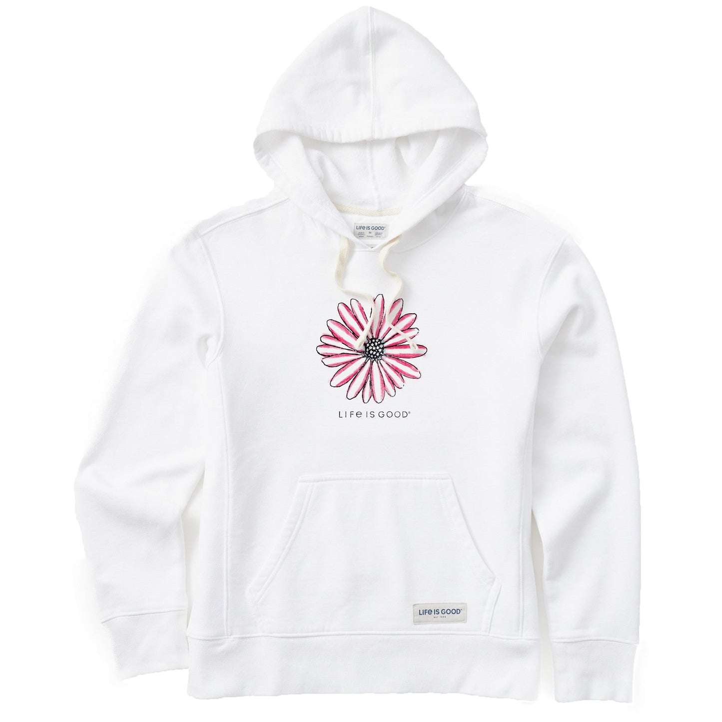 Women's Americana Hand Drawn Daisy Simply True Fleece Hoodie