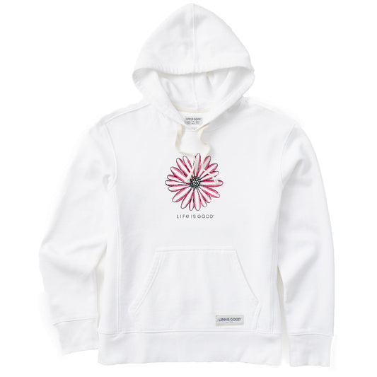 Women's Americana Hand Drawn Daisy Simply True Fleece Hoodie
