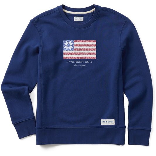 Women's Home Sweet Home Quilted Flag Simply True Crew