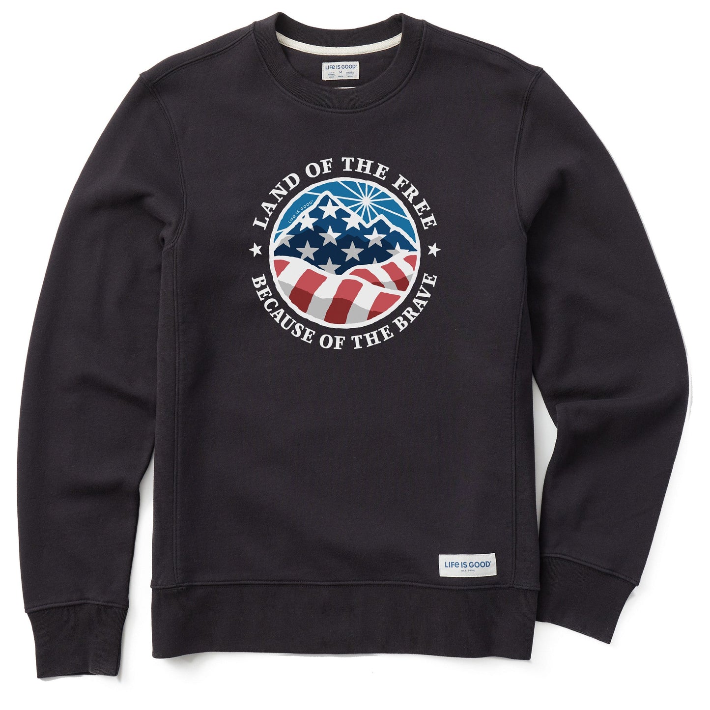 Men's Land of the Free Americana Coin Simply True Fleece Crew