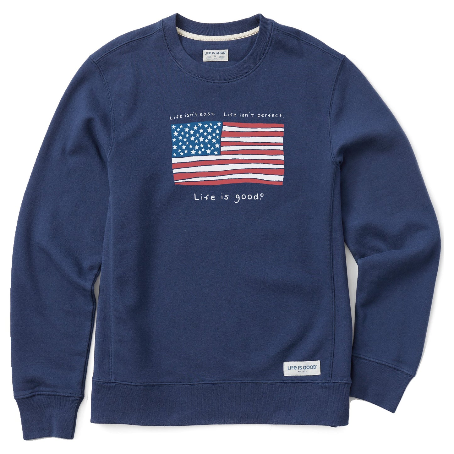 Men's Life is Good America Simply True Fleece Crew