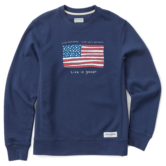 Men's Life is Good America Simply True Fleece Crew