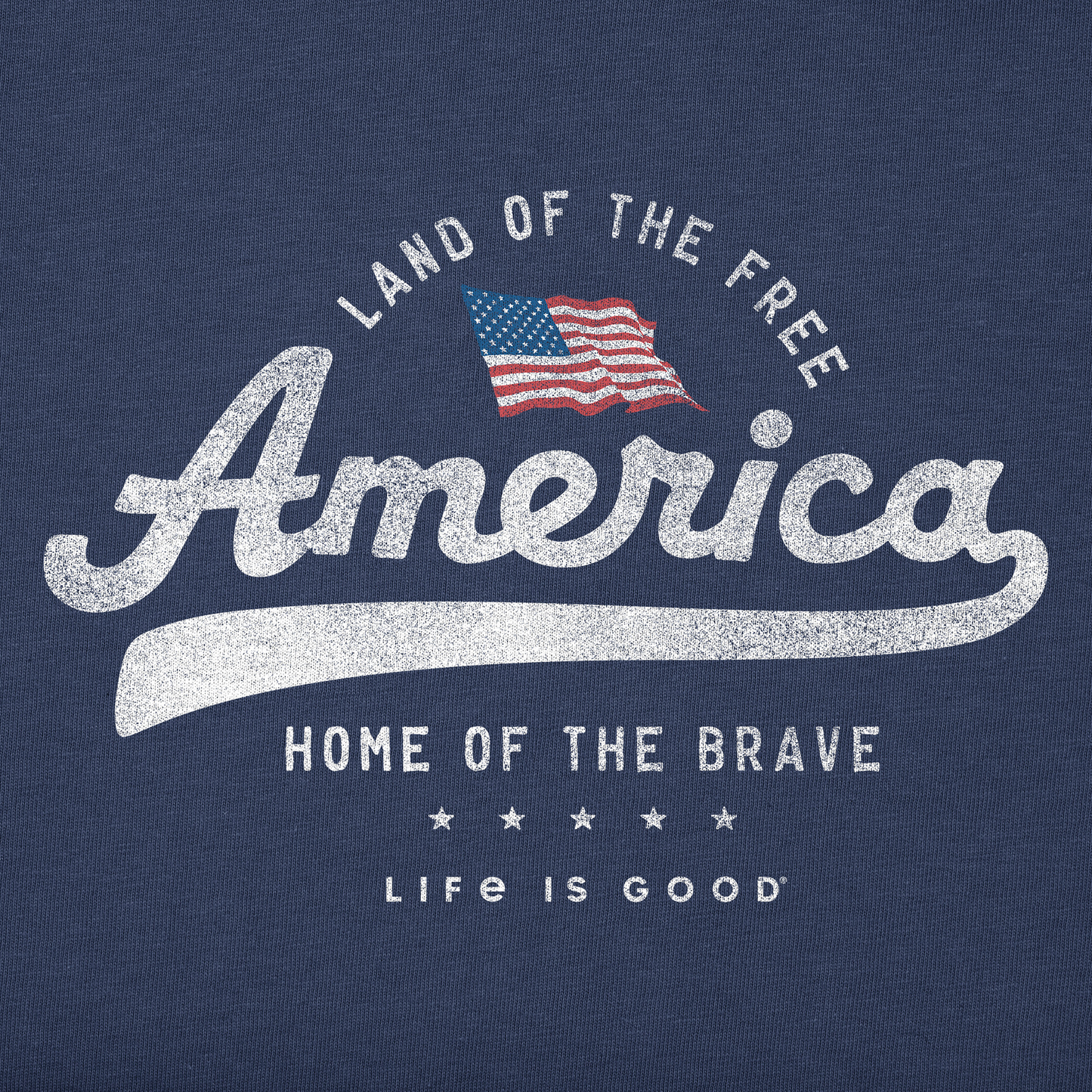 Men's Land of the Free Simply True Fleece Crew