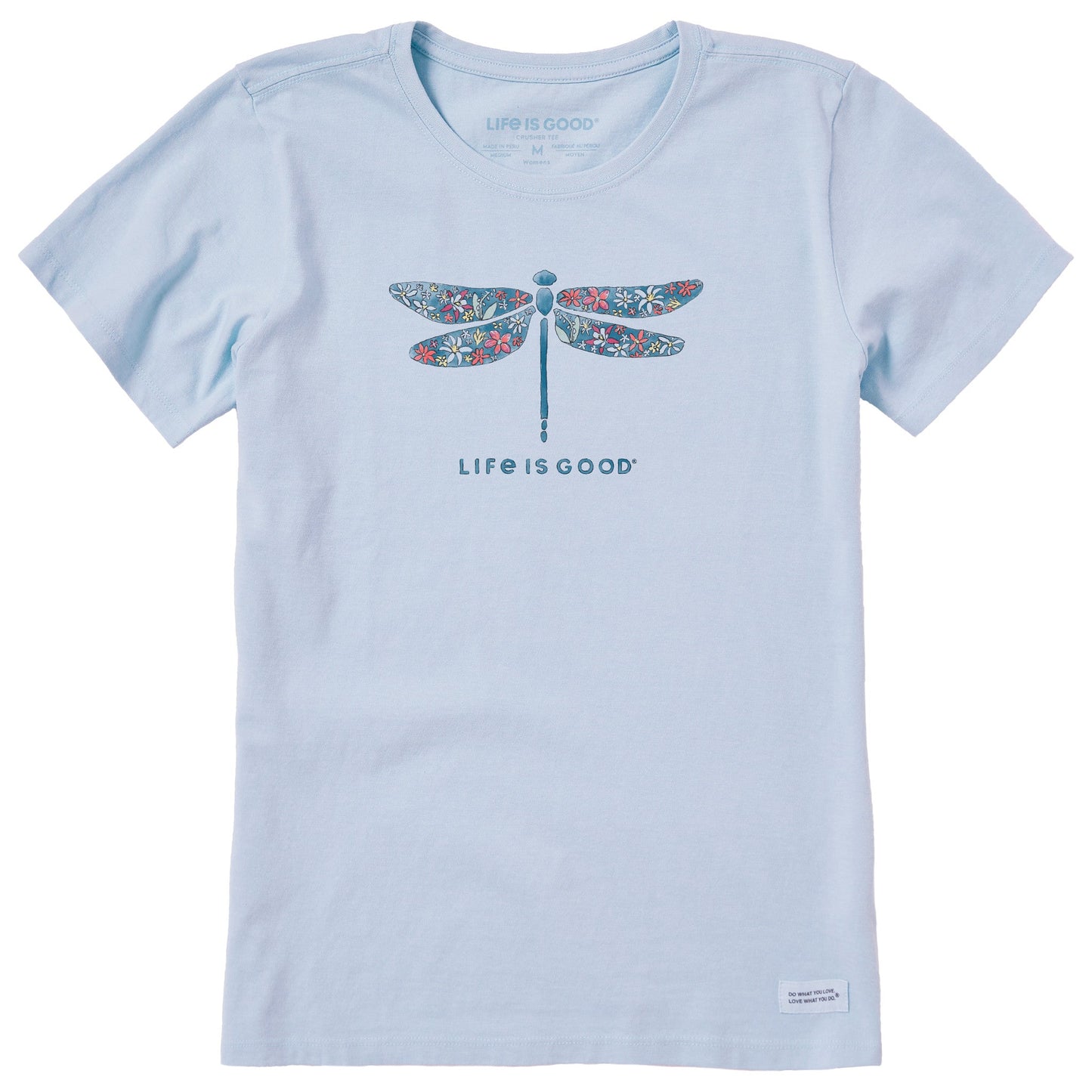Women's Wildflower Dragonfly Short Sleeve Crusher Tee