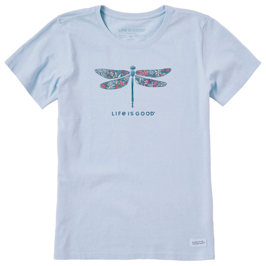 Women's Wildflower Dragonfly Short Sleeve Crusher Tee