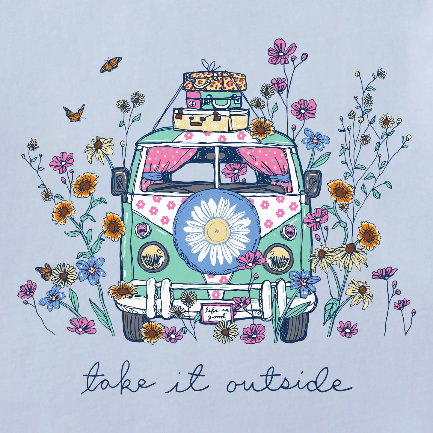 Women's Take It Outside Wildflower Van Short Sleeve Tee