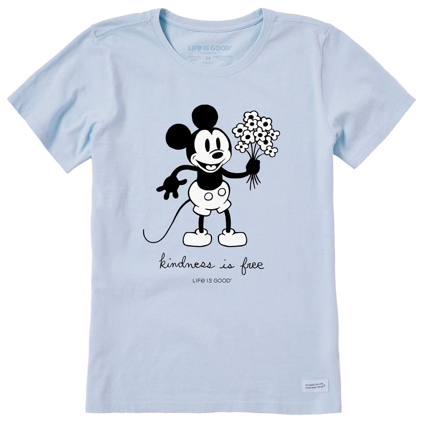 Women's Steamboat Willie Kindness Bouquet Short Sleeve Tee