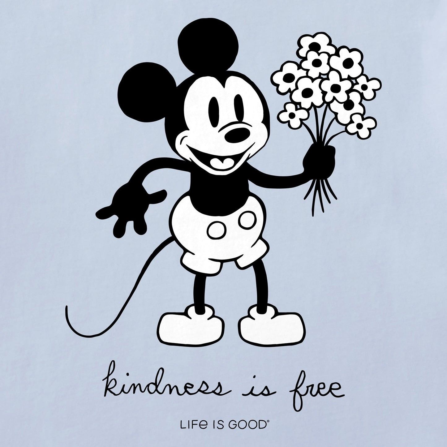 Women's Steamboat Willie Kindness Bouquet Short Sleeve Tee