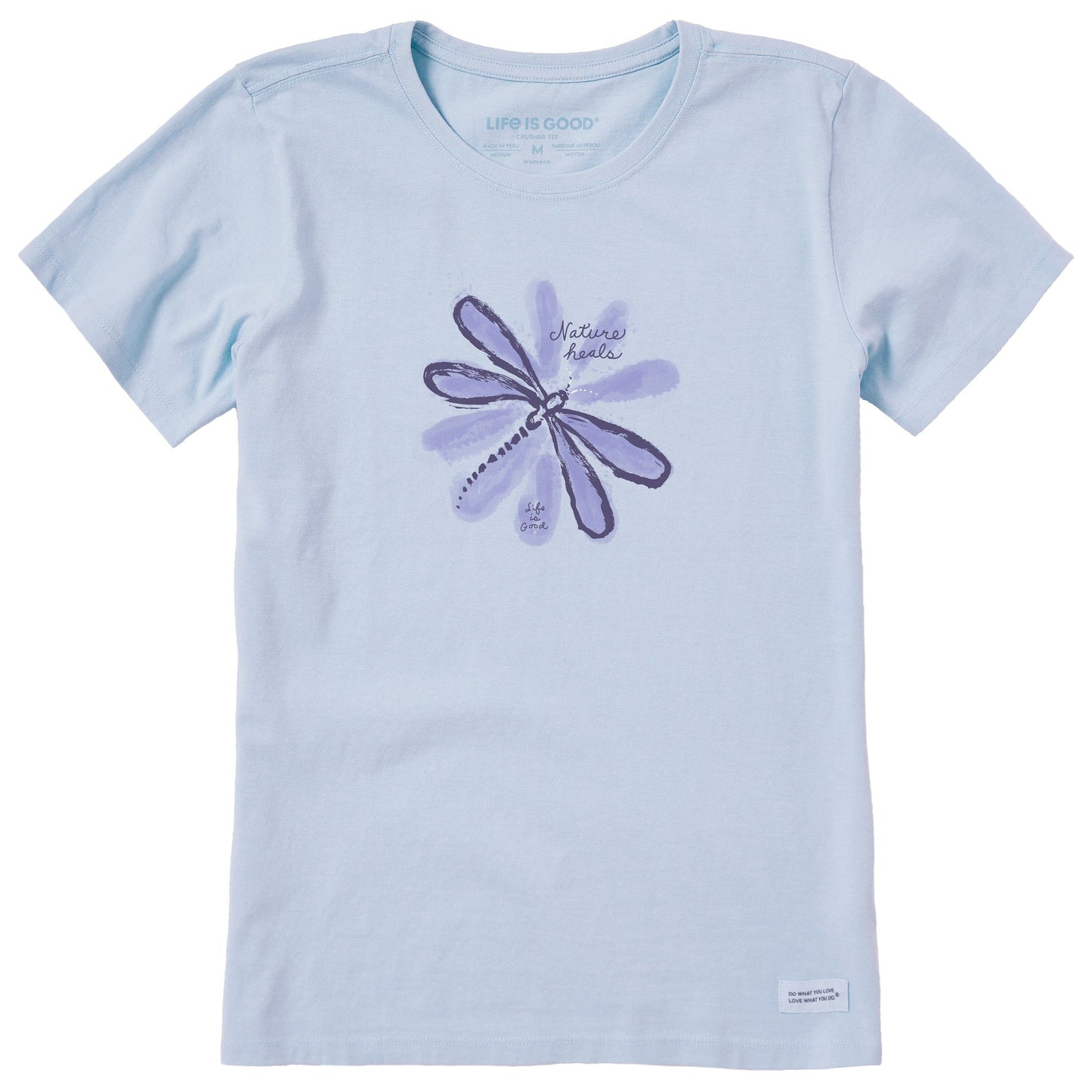 Women's Nature Heals Dragonfly Short Sleeve Crusher Tee