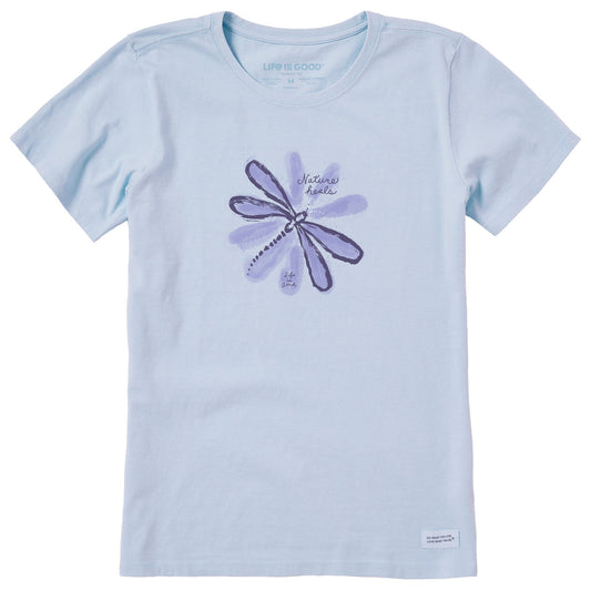 Women's Nature Heals Dragonfly Short Sleeve Crusher Tee