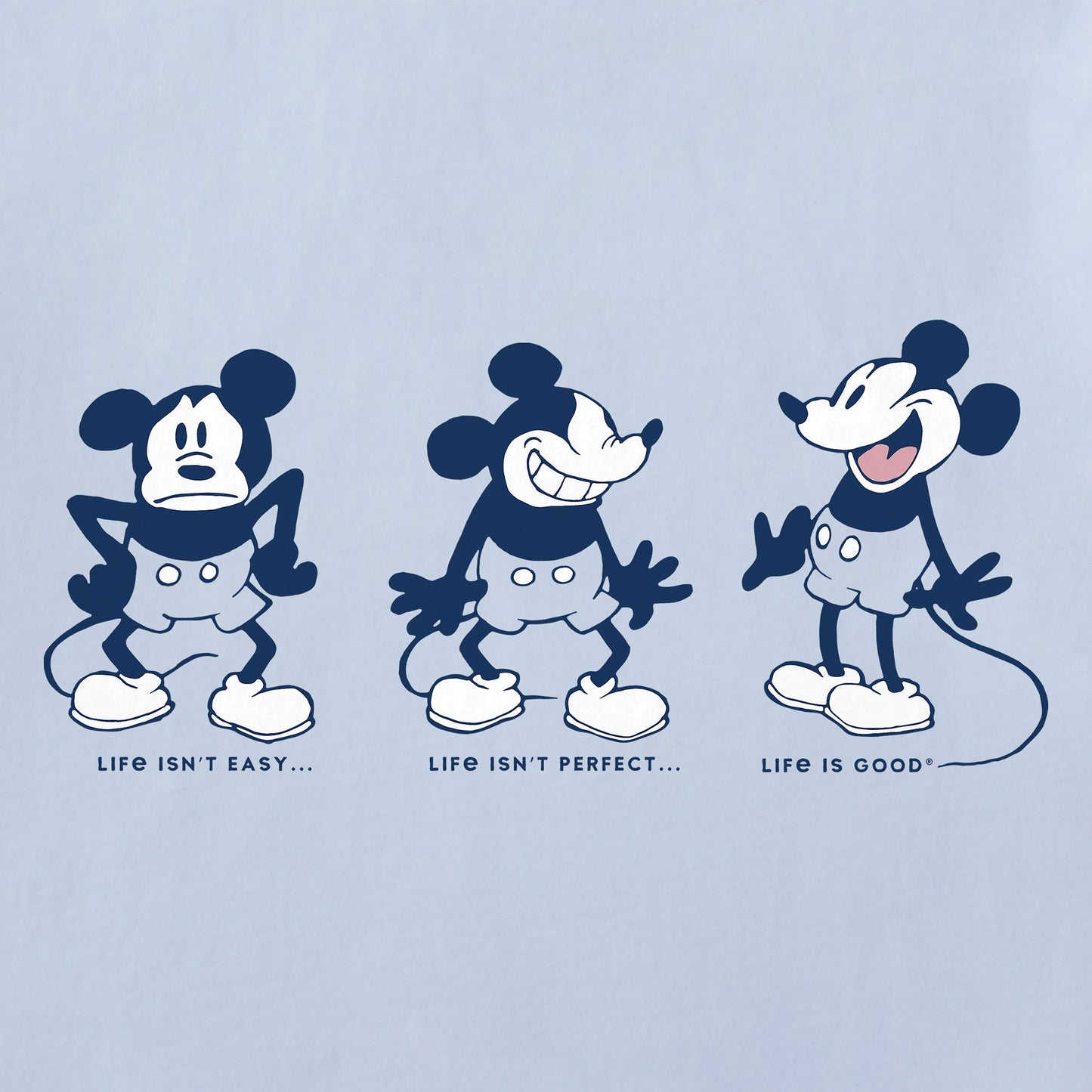 Women's Steamboat Willie Life isn't Easy Short Sleeve Vee