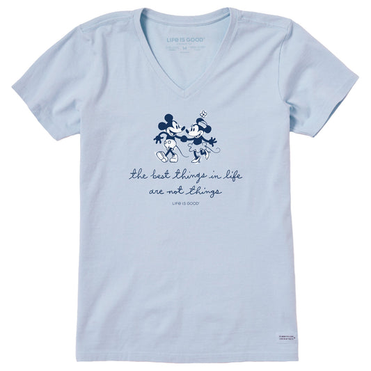 Women's Willie Best Things in Life Short Sleeve Crusher Vee