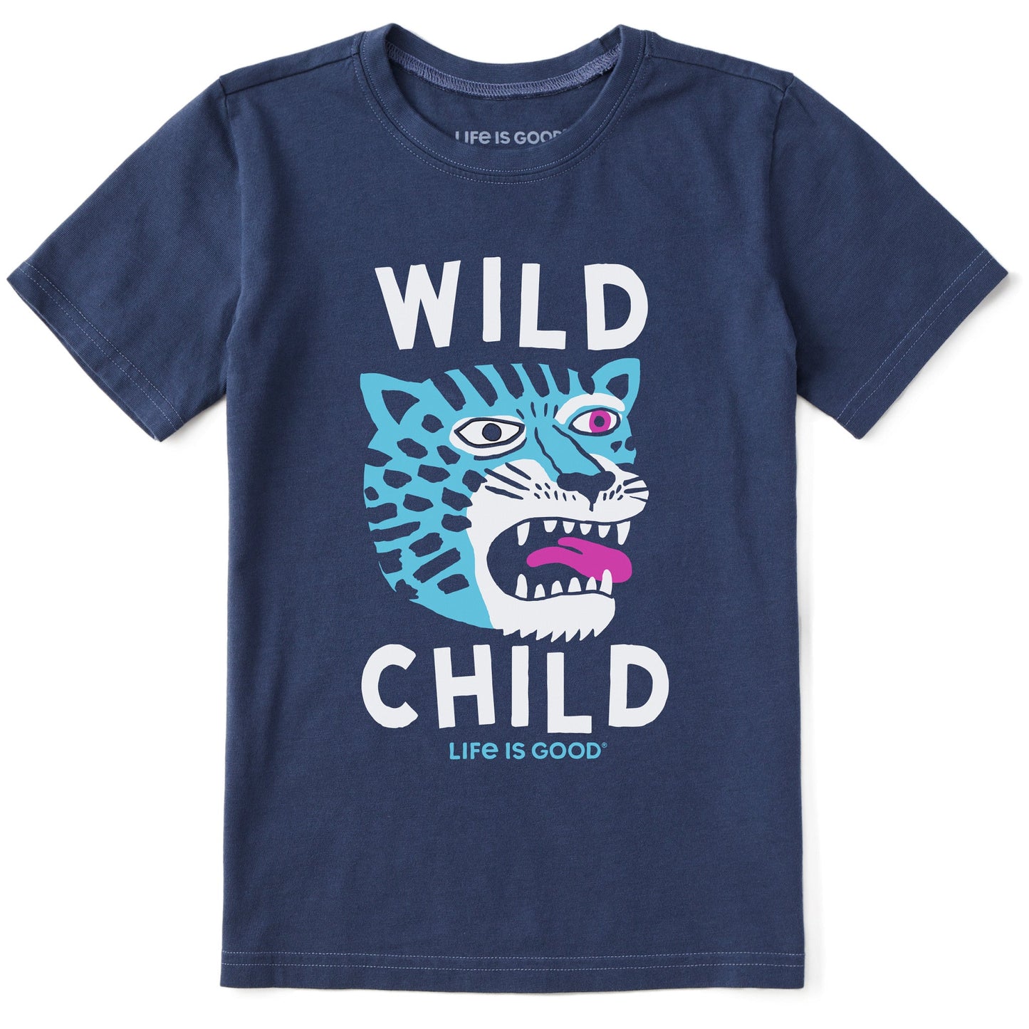 Kids Wild Child Tiger Short Sleeve Crusher Tee