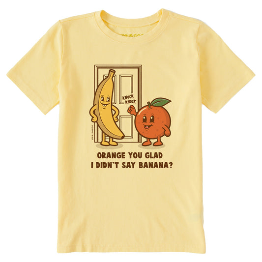 Kids Orange You Glad Short Sleeve Crusher Tee