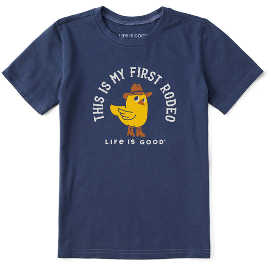 Kids First Rodeo Chick Short Sleeve Crusher Tee