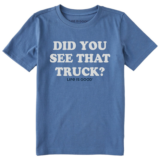 Kids Did You See that Truck Short Sleeve Crusher Tee