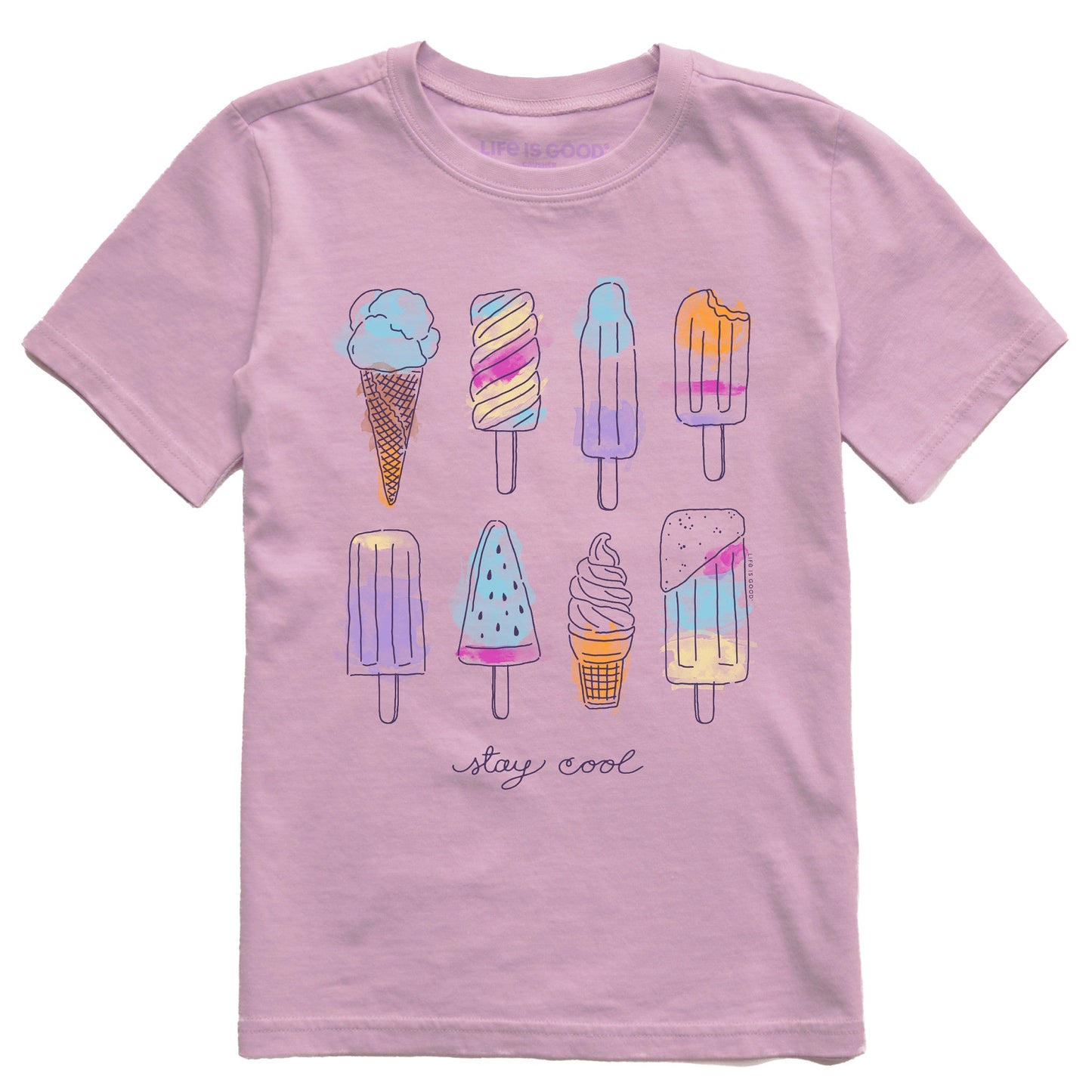 Kids Ice Cream & Popsicles Short Sleeve Crusher Tee