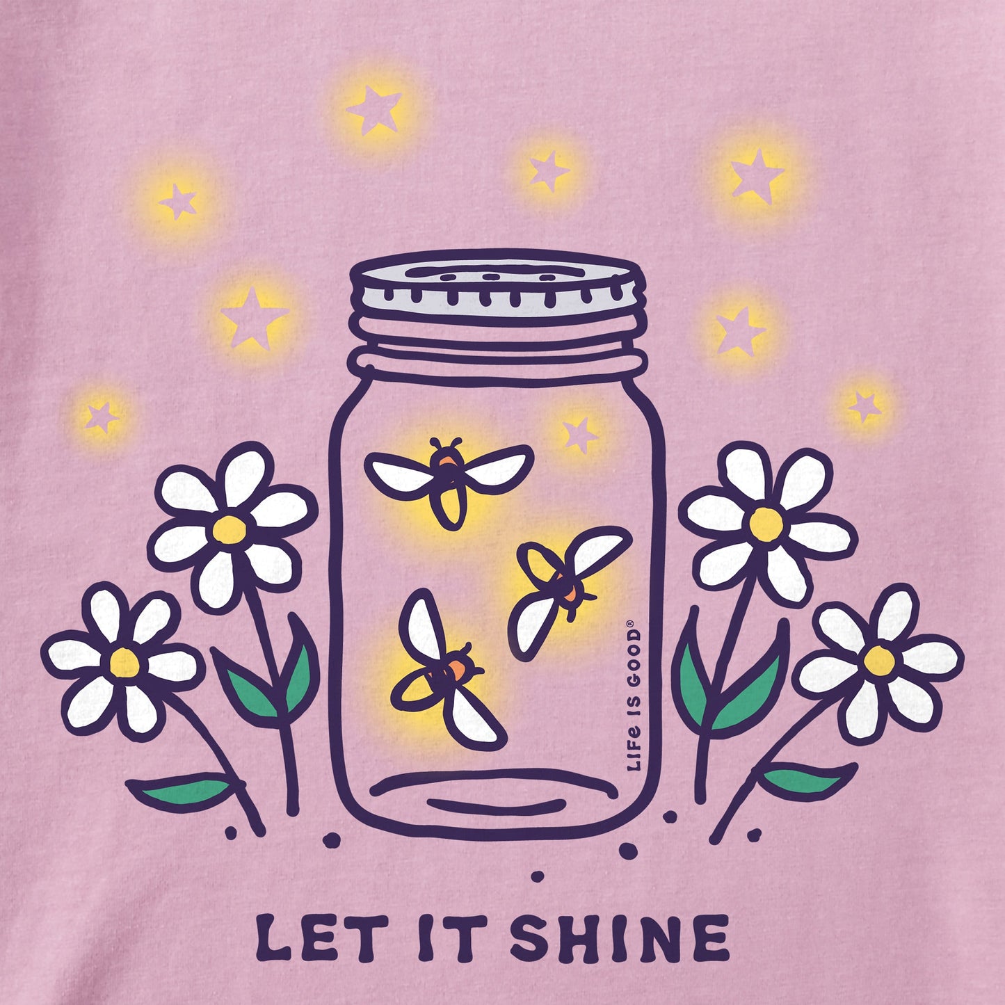Kids Let it Shine Jar Short Sleeve Crusher Tee