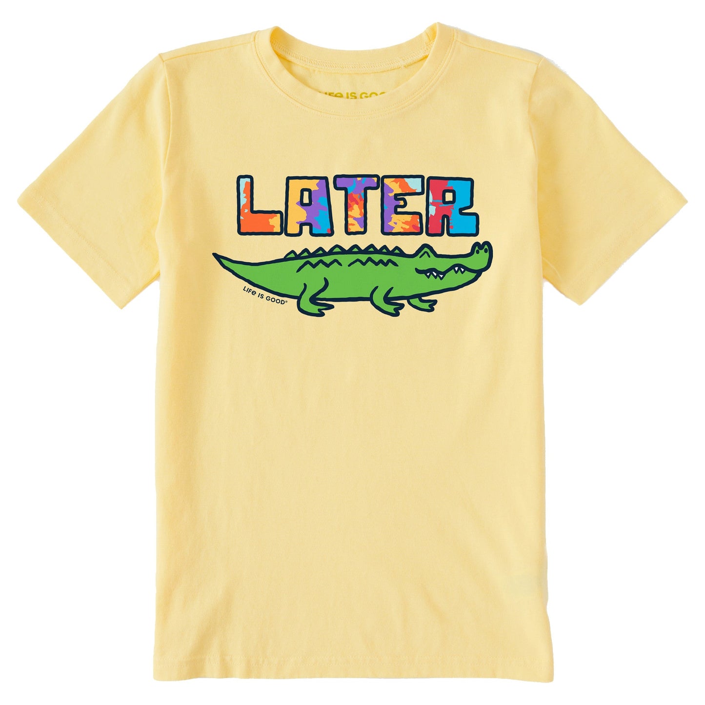 Kids Tie Dye Later Gator Short Sleeve Crusher Tee