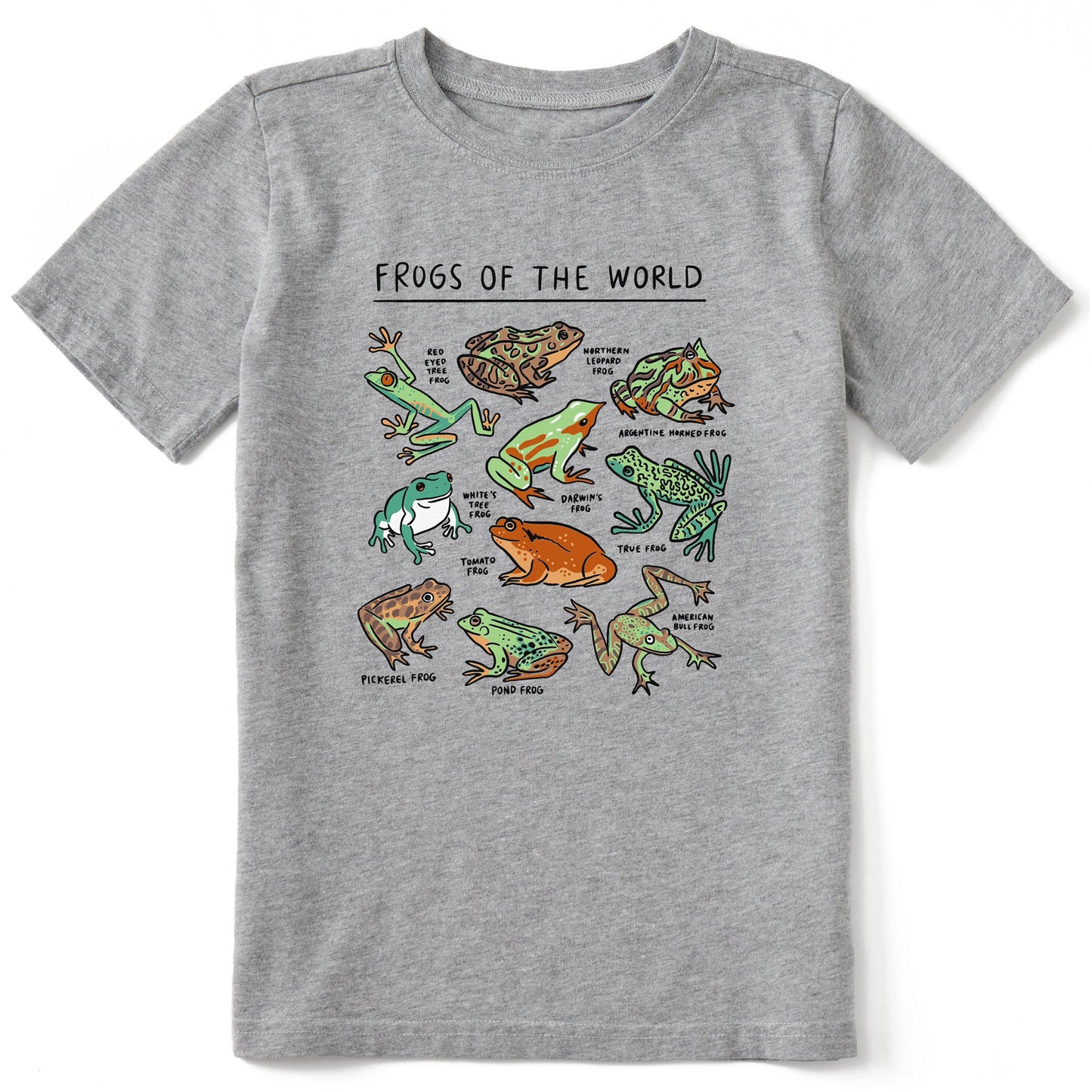 Kids Frogs of the World Short Sleeve Crusher Tee