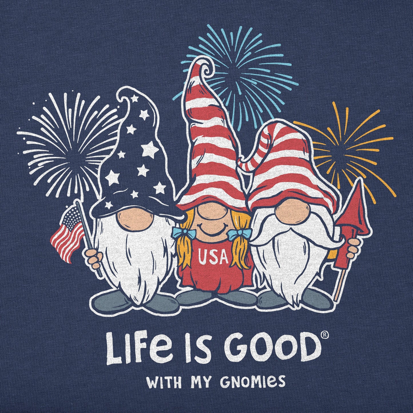Men's USA Gnomes Short Sleeve Crusher Tee