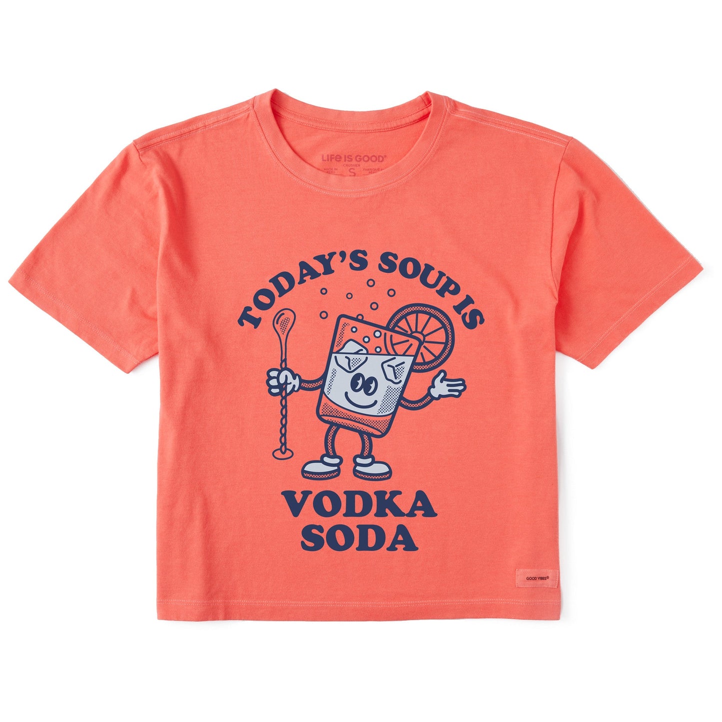 Women's Vodka Soup Short Sleeve Crusher Boxy Tee