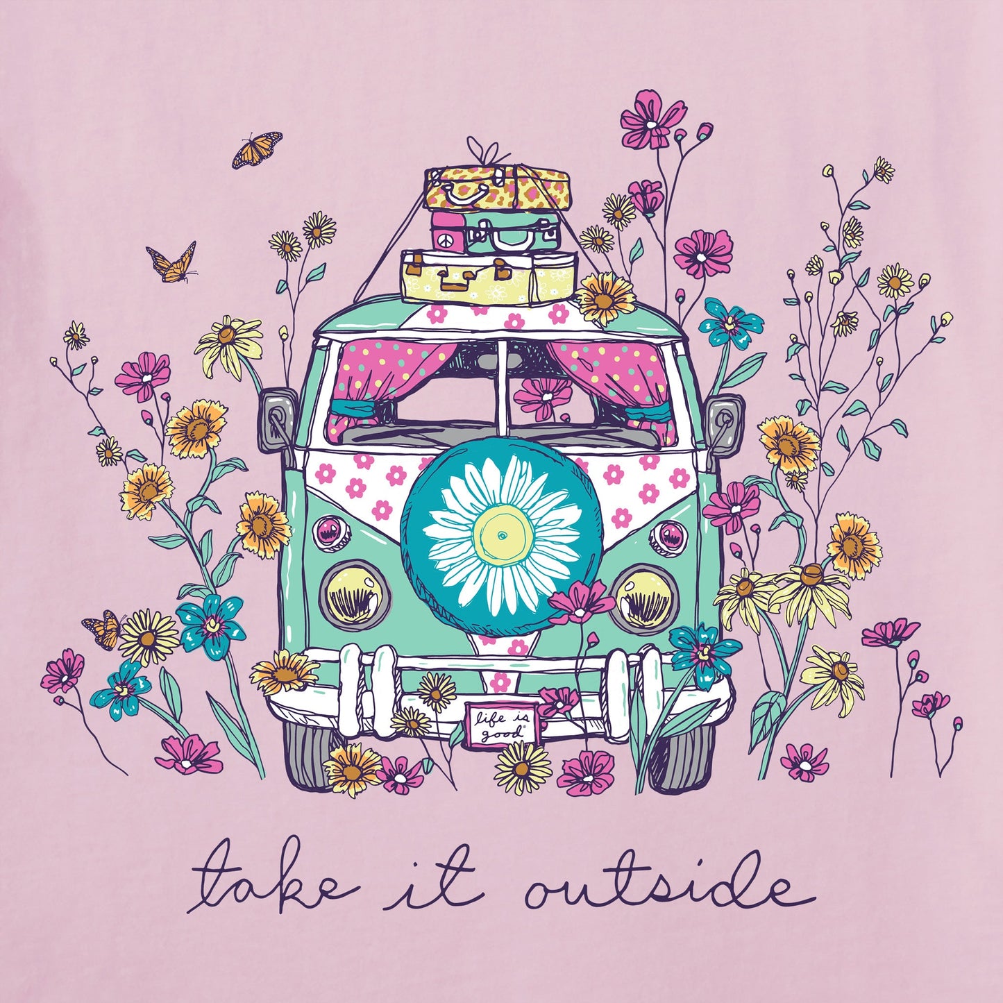 Women's Take It Outside Wildflower Van Short Sleeve Tee