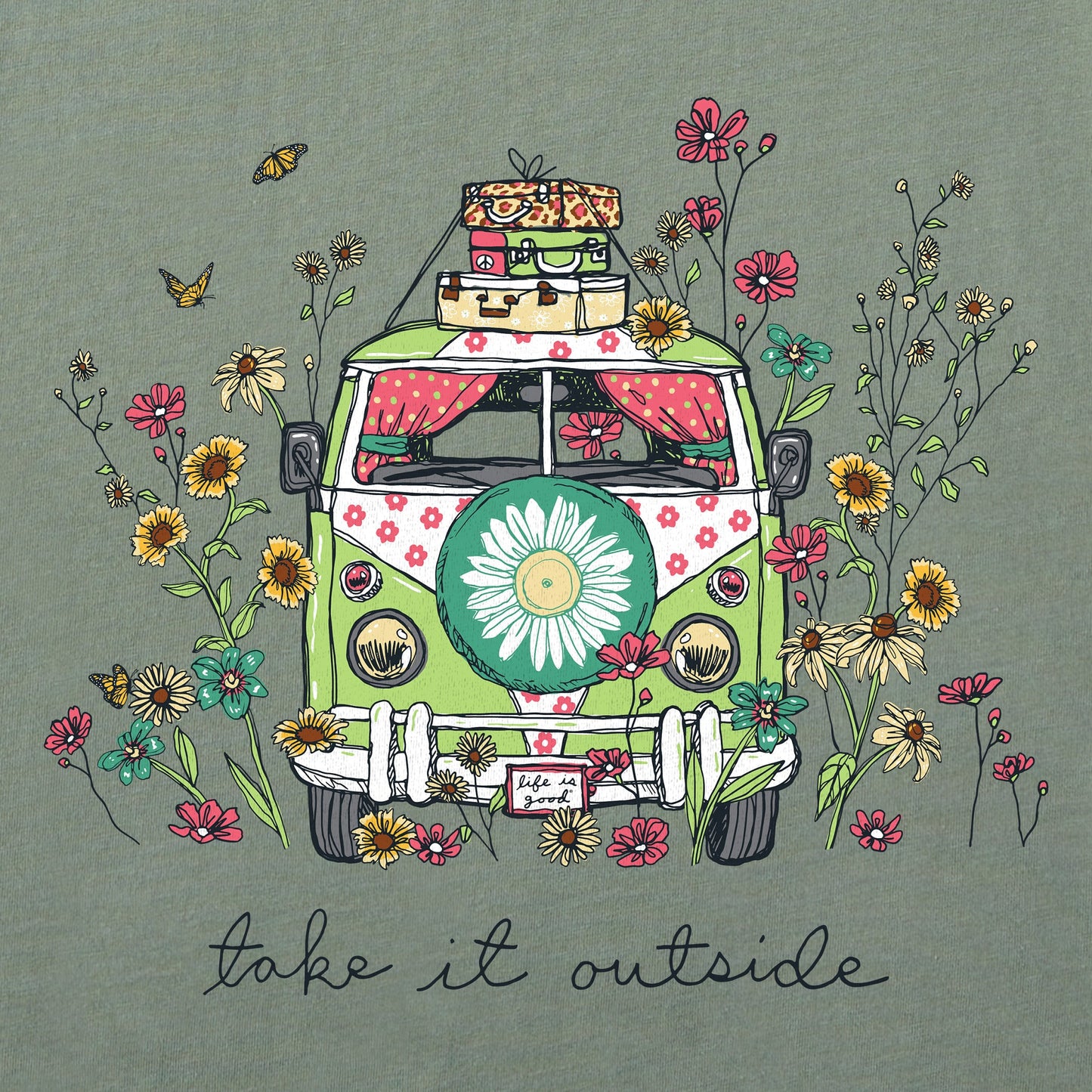 Women's Take It Outside Wildflower Van Short Sleeve Tee