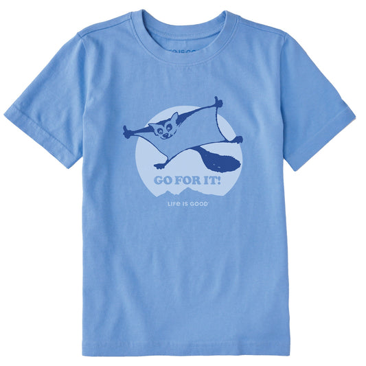 Kids Go For It Flying Squirrel Short Sleeve Crusher Tee