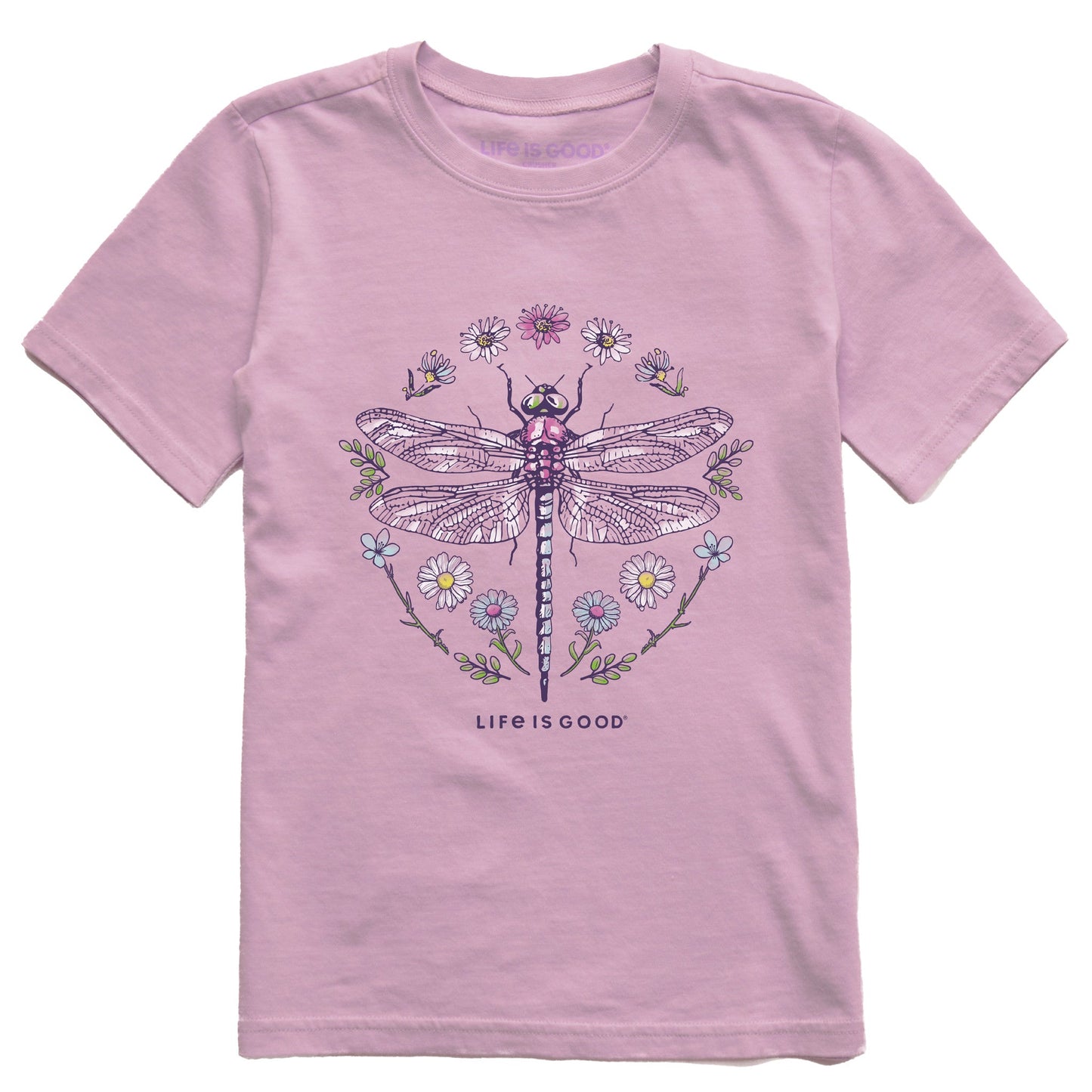 Kids Life is Good Dragonfly Short Sleeve Crusher Tee