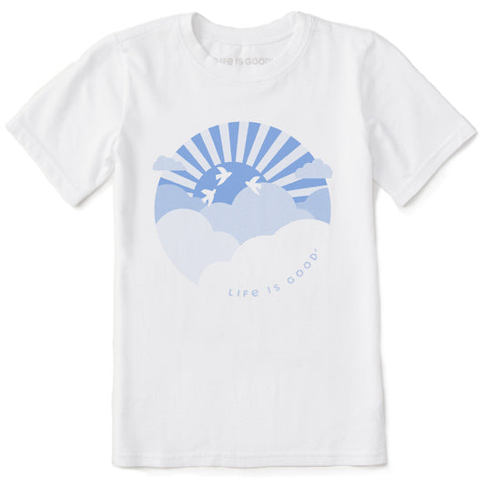 Kids Life is Good Hafltone Sunset Short Sleeve Crusher Tee