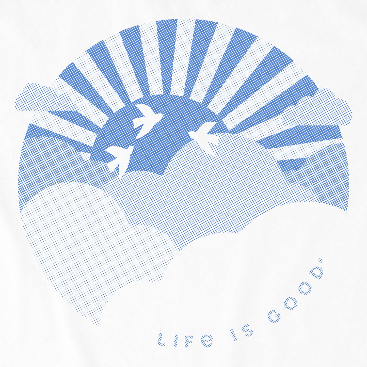 Kids Life is Good Hafltone Sunset Short Sleeve Crusher Tee