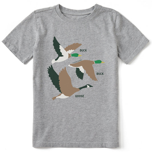 Kids Duck Duck Goose Short Sleeve Crusher Tee