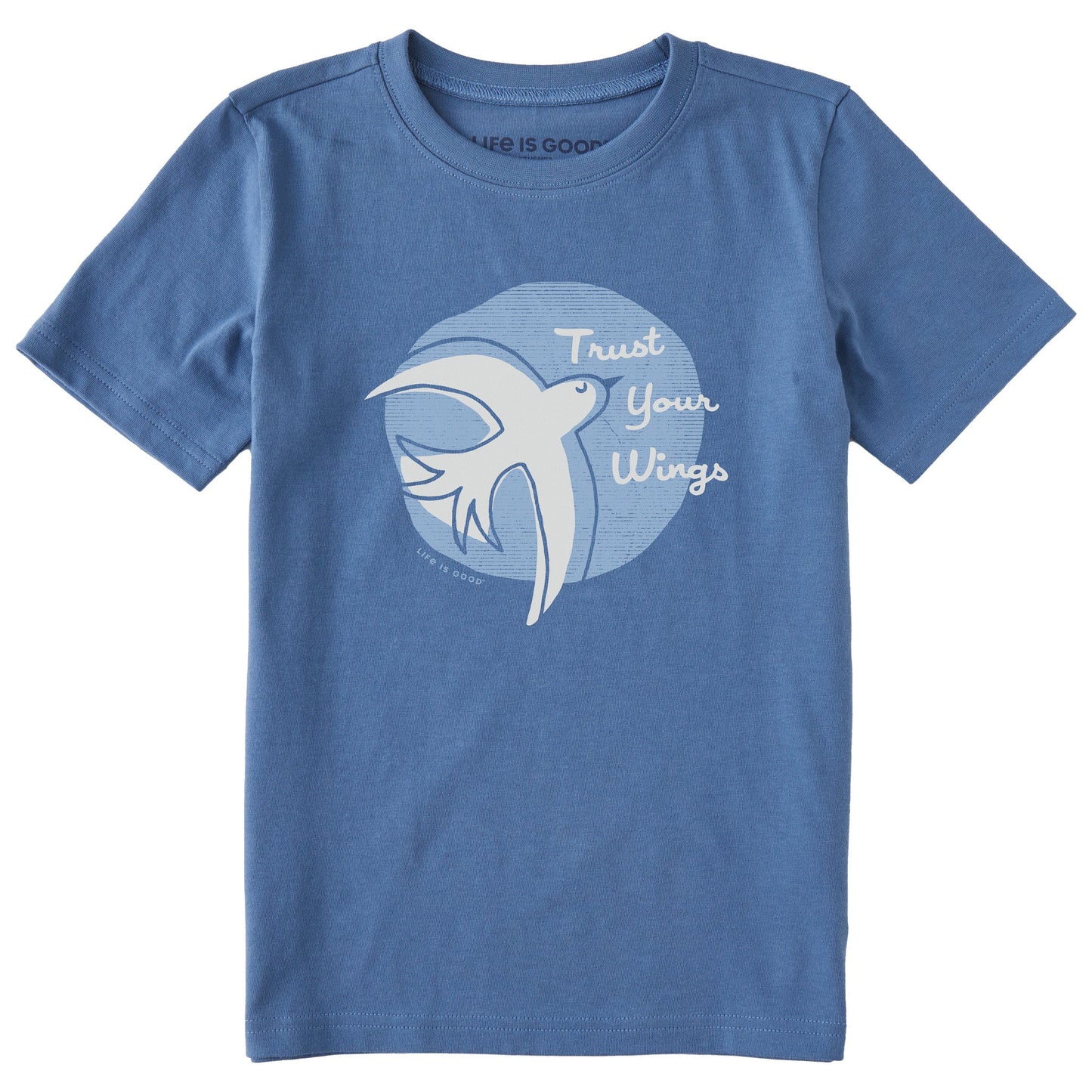 Kids Trust Your Wings Short Sleeve Crusher Tee