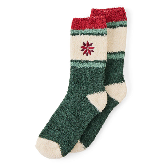 Adult Unisex Treeline Green Snuggle Sock