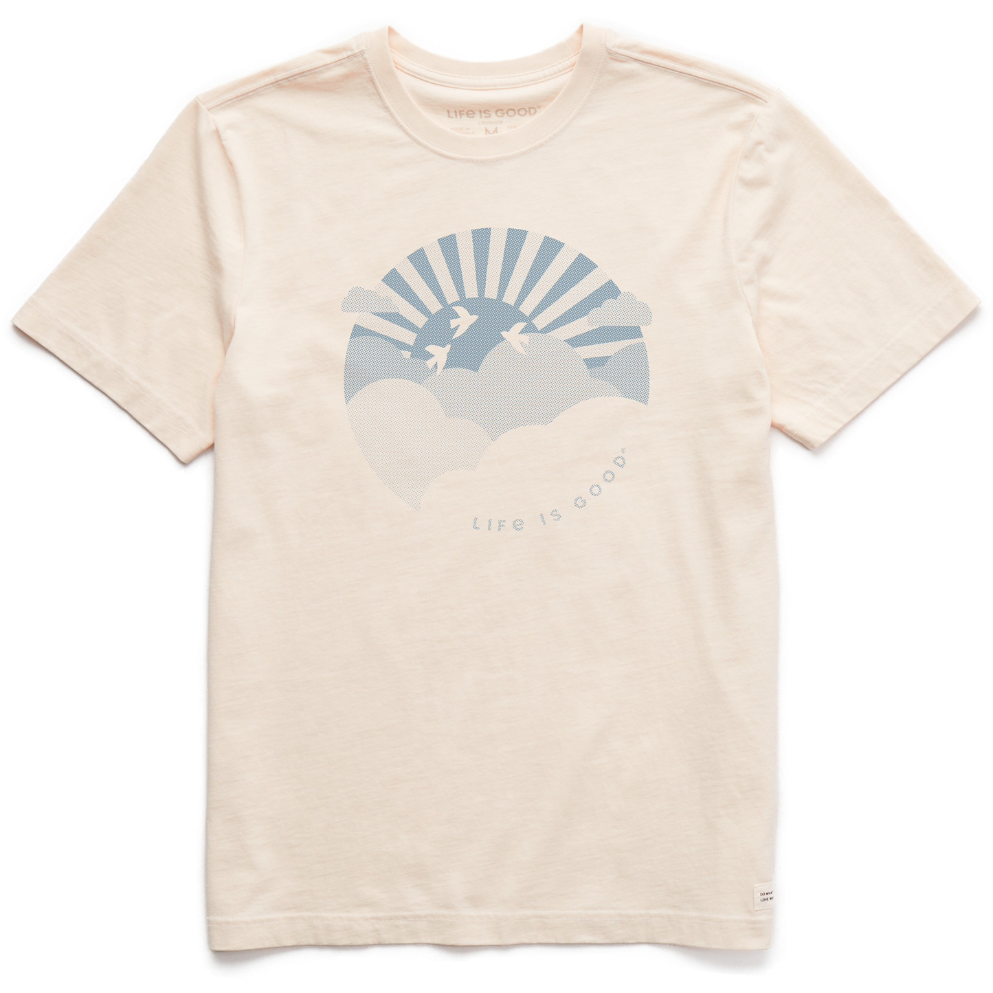 Men's Life is Good Hafltone Sunset Short Sleeve Crusher Tee