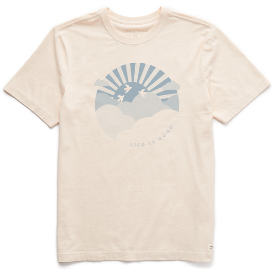 Men's Life is Good Hafltone Sunset Short Sleeve Crusher Tee