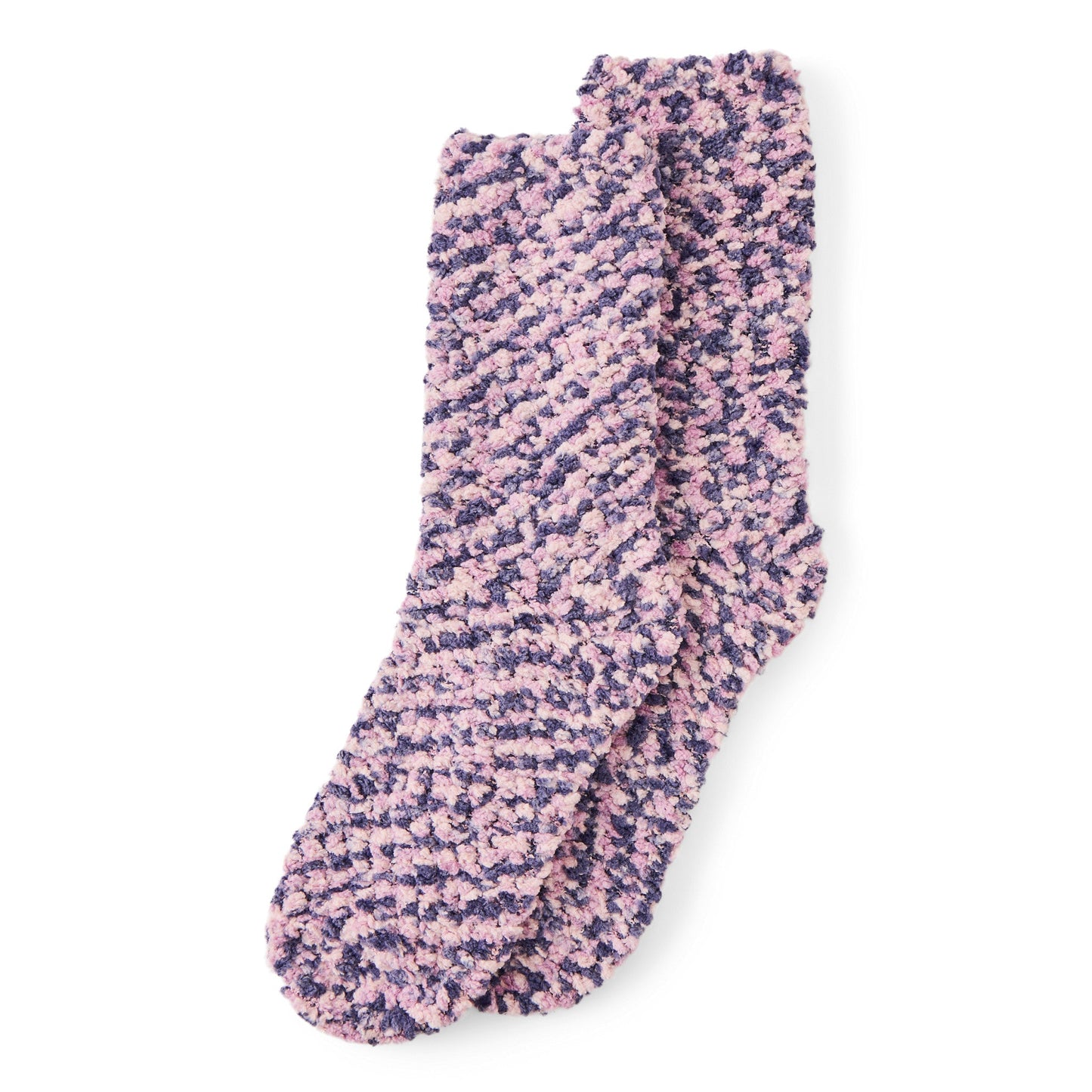Adult Unisex Violet Purple Pom Pom Sock