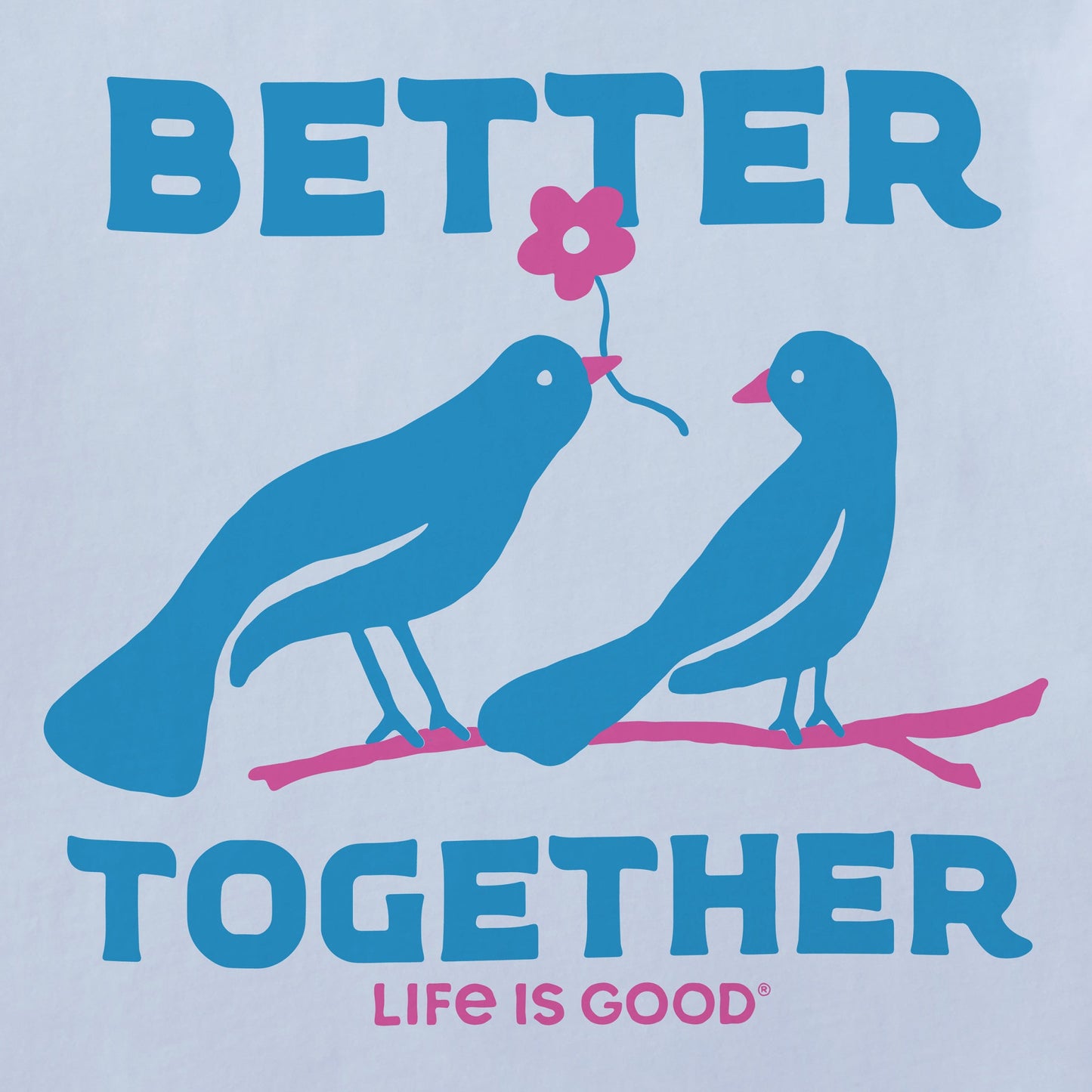 Women's Better Together Birds Short Sleeve Crusher Boxy Tee