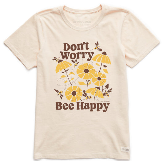 Women's Don't Worry Bee Happy Short Sleeve Tee