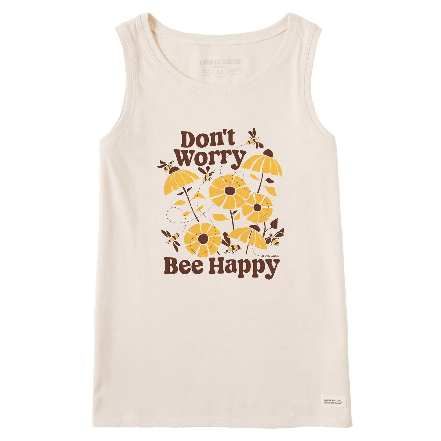 Women's Don't Worry Bee Happy Crusher Tank