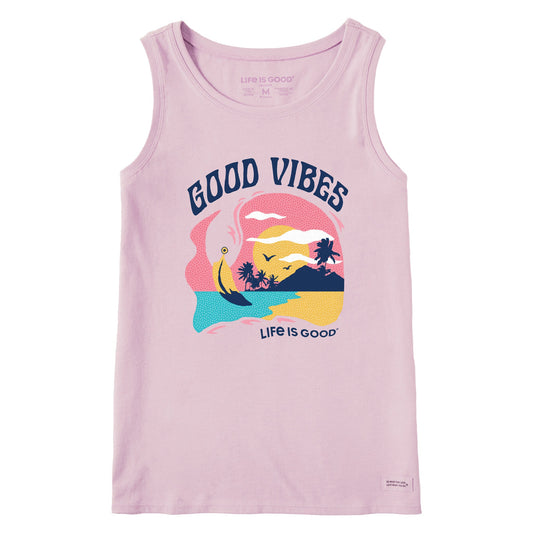 Women's Good Vibes Flamingo Crusher Tank