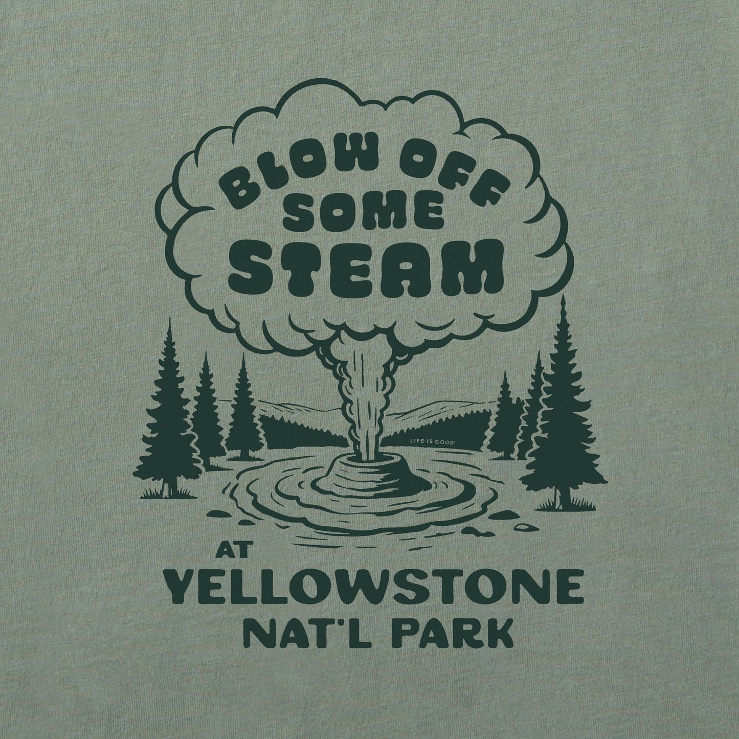 Men's Blow Off Some Steam Yellowstone Short Sleeve Tee