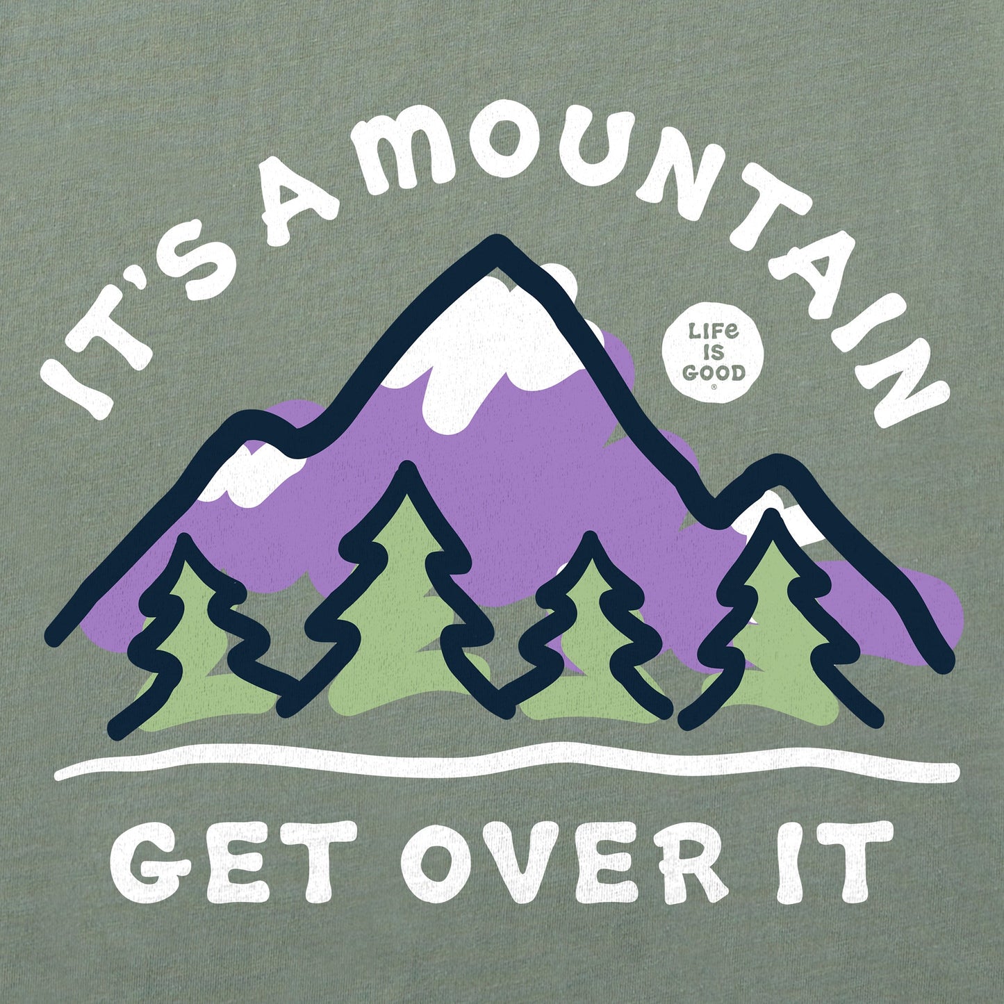 Men's It's a Mountain Get Over It Simply True Fleece Hoodie