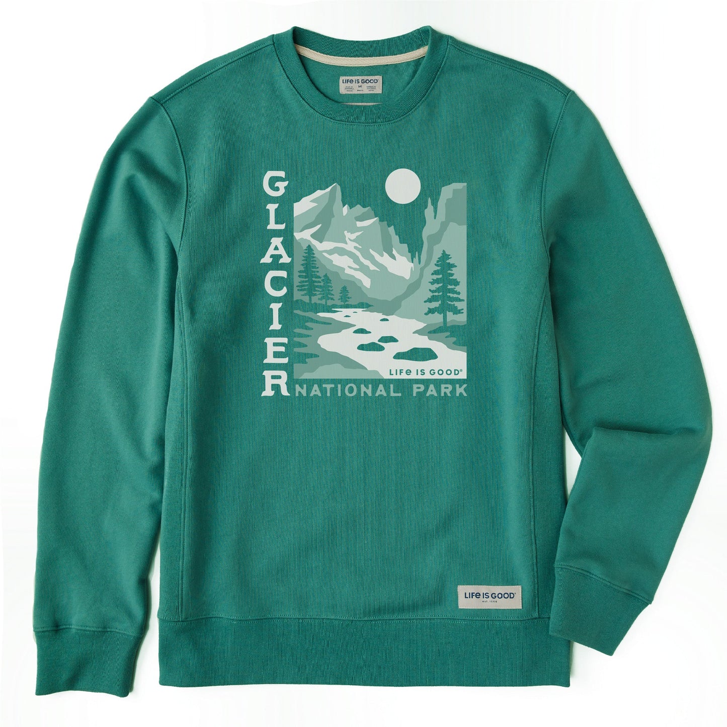 Men's Glacier National Park Simply True Fleece Crew