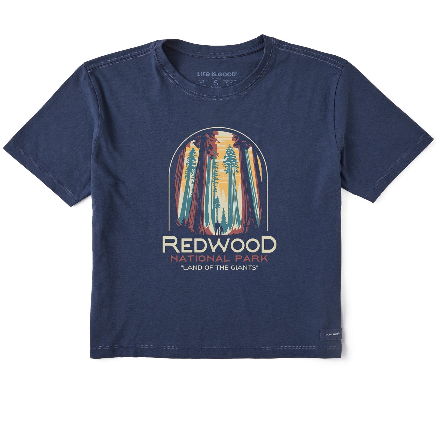 Women's Redwood National Park Short Sleeve Crusher Boxy Tee
